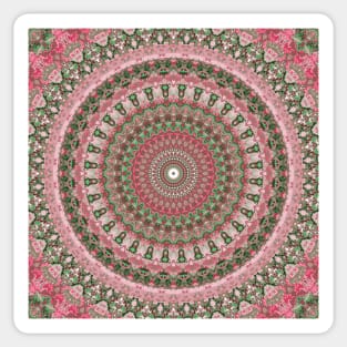 Bohemian Funky Ornamental Christmas Mandala Sticker